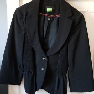 Cute fitted black blazer from WHBM